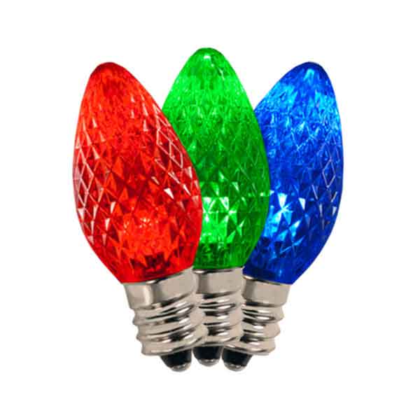 C7 LED Frosted Smooth MINLEON Retrofit Christmas Bulbs (100C7MSMDF