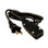 2 WIRE BLACK STEADY BURN POWER CORD - Black