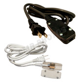 2 WIRE BLACK STEADY BURN POWER CORD - Color Options