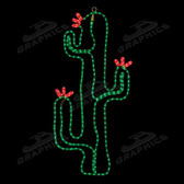 LED18" x 36" CACTUS IN BLOOM - 102MOL715