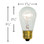 11S14 Sign Bulb Transparent Clear