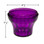 Purple TE40 E14 cabochon fixture base with a fluted body and locking tabs around the rim for secure attachment to compatible light covers. The fixture base measures 2 3/8 inches in diameter and 1 3/4 inches in height, designed for carnival and amusement  lighting applications.