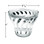 clear TL47 cabochon base with spiral ridge design, commonly used in carnival and amusement lighting applications. The base measures 2 7/16 inches in diameter and 2 inches in height, providing a stylish and colorful cover for light bulbs.