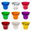 This image shows a the color options for the TL47 cabochon base with spiral ridge design, commonly used in carnival and amusement lighting applications. The base measures 2 7/16 inches in diameter and 2 inches in height, providing a stylish and colorful cover for light bulbs.