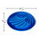blue TL47 swirl-patterned cabochon fixture cap with detailed dimensions. The cap measures 2 7/16 inches in diameter and 13/16 inches in height, featuring a textured spiral design for carnival and amusement lighting applications.