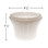 White U90 E14 cabochon fixture base with a flared, faceted design for light diffusion. The dimensions are labeled as 2 3/8 inches wide and 1 3/4 inches tall, making it suitable for carnival and amusement lighting applications.