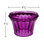 Purple U90 E14 cabochon fixture base with a flared, faceted design for light diffusion. The dimensions are labeled as 2 3/8 inches wide and 1 3/4 inches tall, making it suitable for carnival and amusement lighting applications.