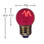 7 watt G12.5 Transparent Red
