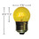 7.5 watt S11 Medium Base Transparent Yellow