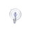 A single transparent suction cup hook, designed for temporary mounting on smooth, non-porous surfaces like glass, mirrors, or tiles. It features a clear plastic hook attached to the center of the suction cup, ideal for holding lightweight items such as decorations, lights, or utensils.