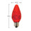 F15 E27 LED Decorator Medium Base Bulbs Red