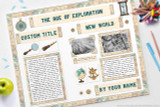 Age of Discovery report poster - use our kit to make this!