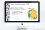 Use this France themed Powerpoint template for your report project. 