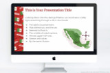 Mexico themed Powerpoint template, also compatible with Google Slides and Apple Keynote. 
