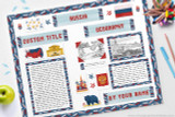 Use this printable kit to make your Russia display board!