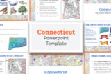 This Connecticut powerpoint template theme is the easiest way to do a state report. 
