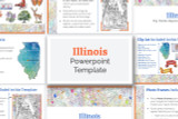 This Illinois powerpoint template theme is the easiest way to do a state report. 
