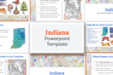 Indiana State PowerPoint Template Theme