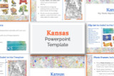 This Kansas powerpoint template theme is the easiest way to do a state report. 

