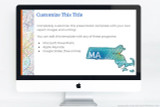Customize each page of your Massachusetts presentation. Add your own titles, writing, and images, or the use the included clip art. 
