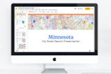 Minnesota PowerPoint template theme, everything you need to make your state report fast and easy. 
