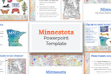 This Minnesota powerpoint template theme is the easiest way to do a state report. 
