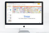 Texas PowerPoint template theme, everything you need to make your state report fast and easy. 

