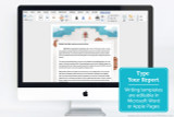 The kit includes Microsoft Word templates that you can edit! Copy in your own writing and print your report with the decorative border. 