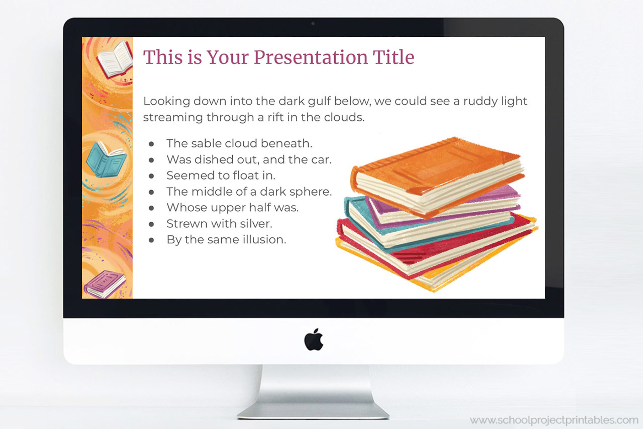 reading powerpoint template