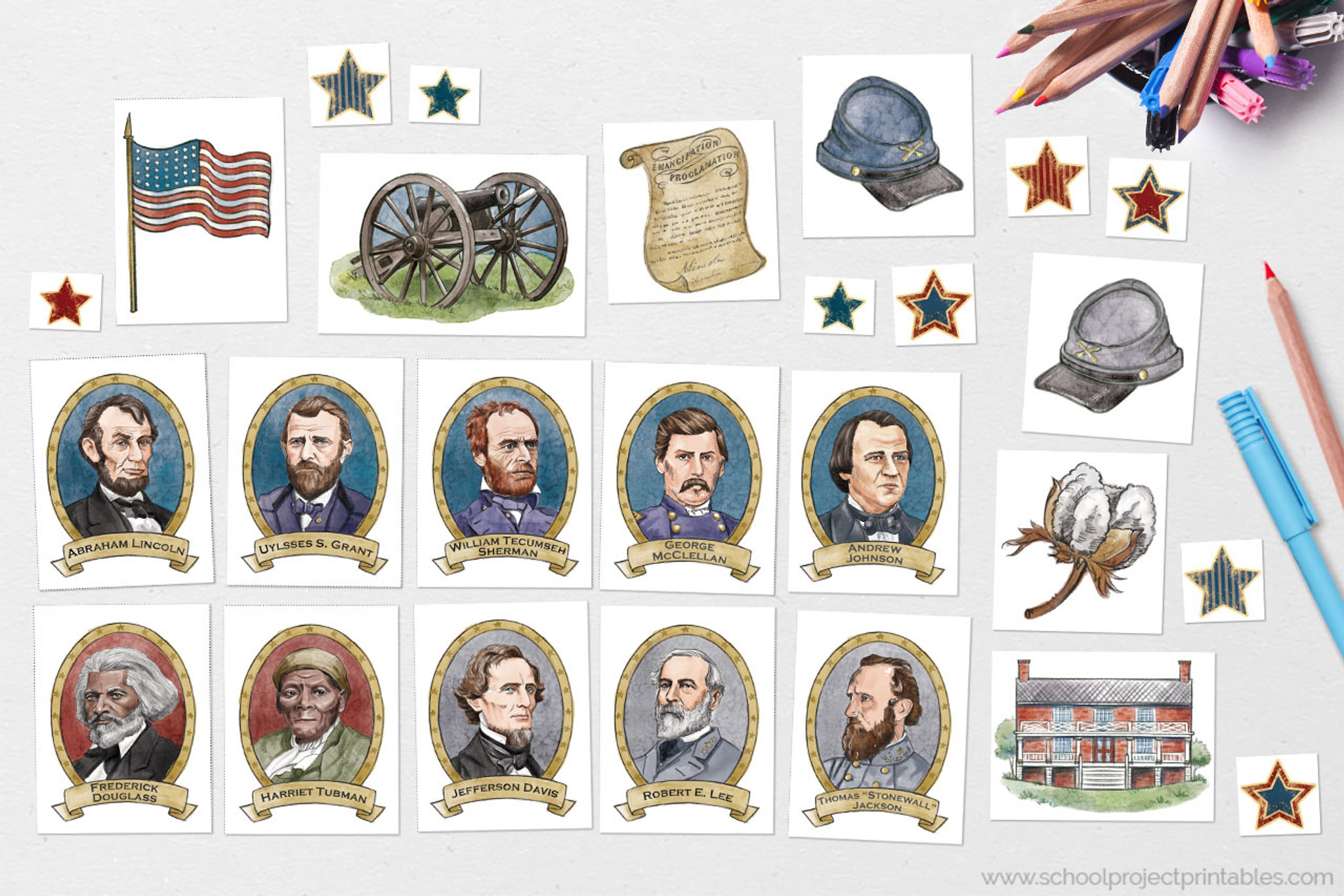 union and confederate soldiers clipart