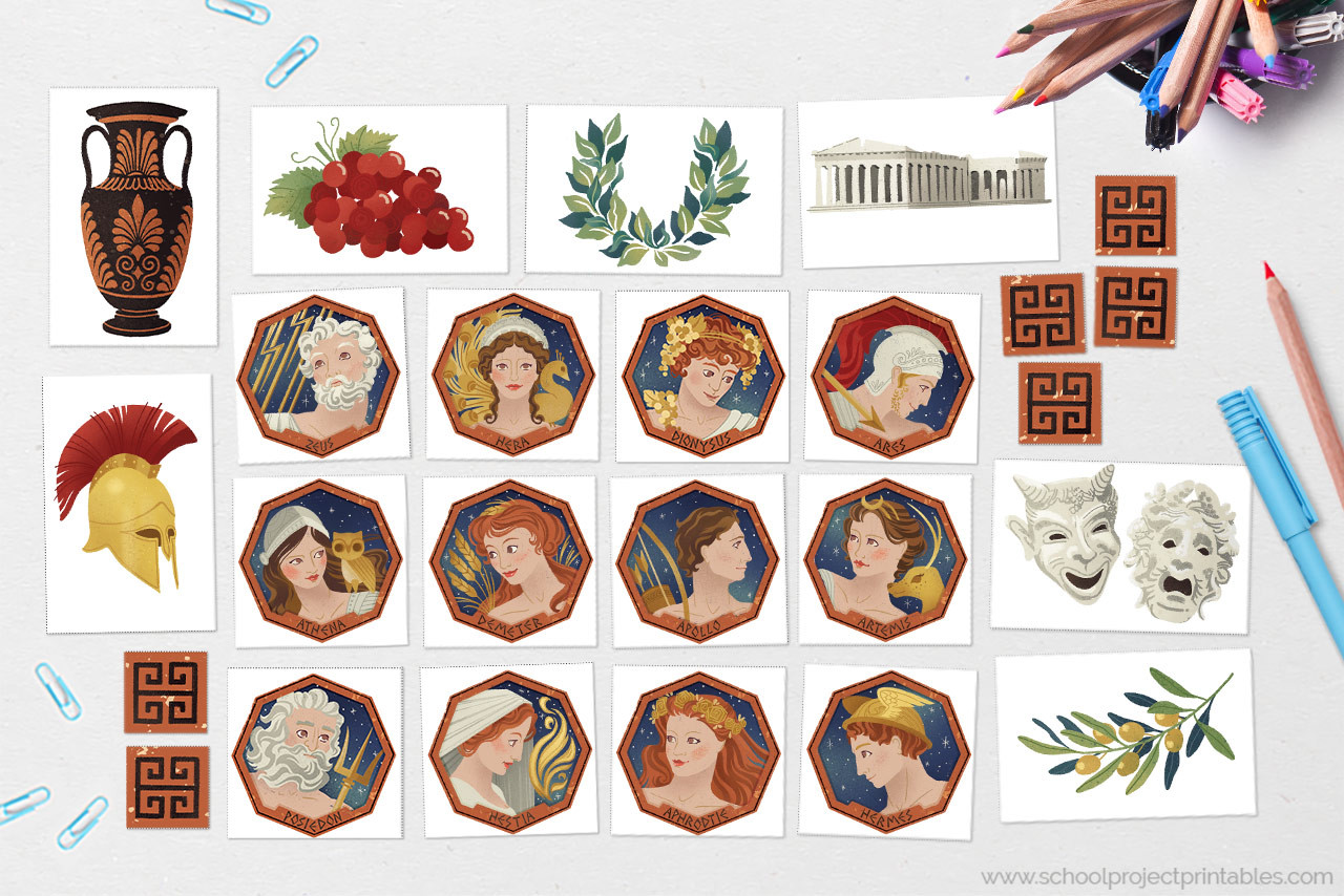 Ancient Greece Display Board Poster Project Kit School Project Printables