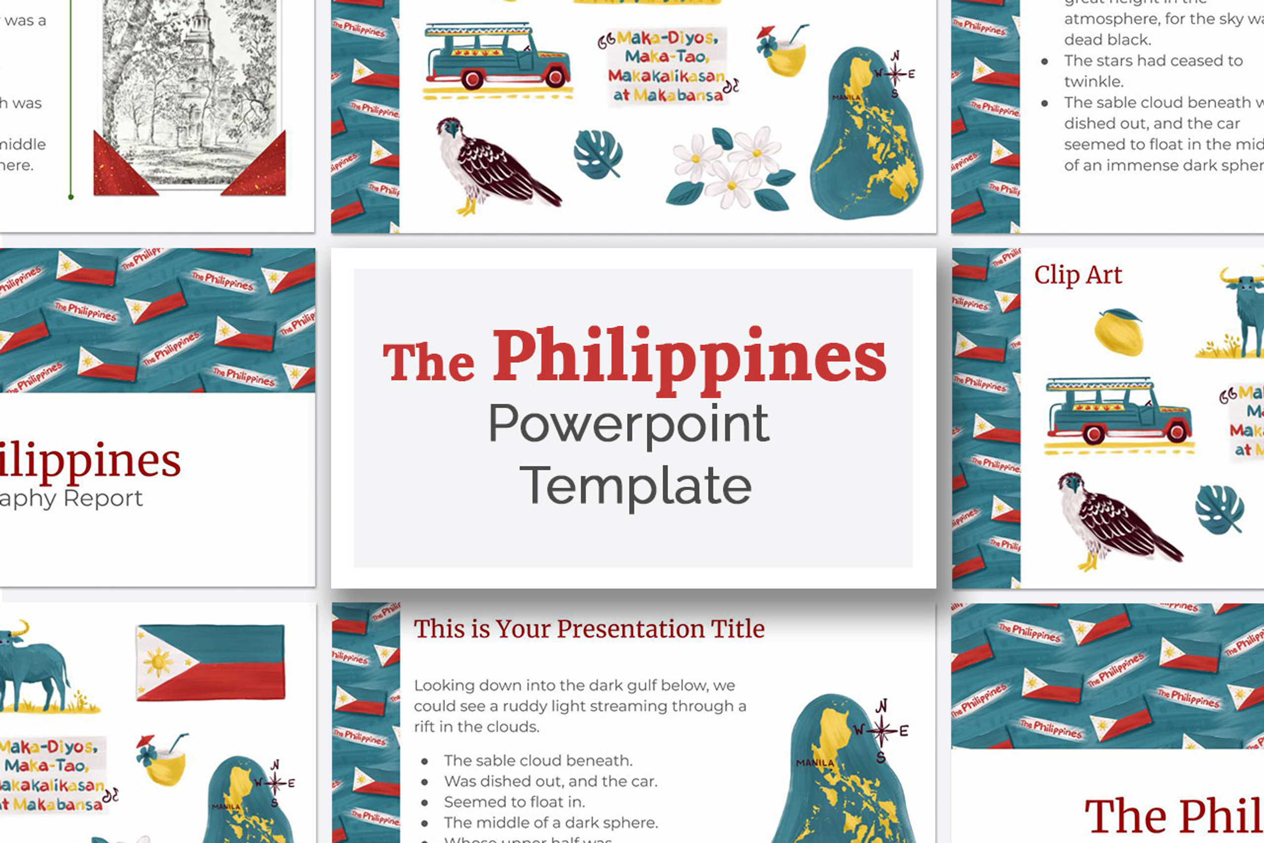 the-philippines-powerpoint-template-theme-school-project-printables