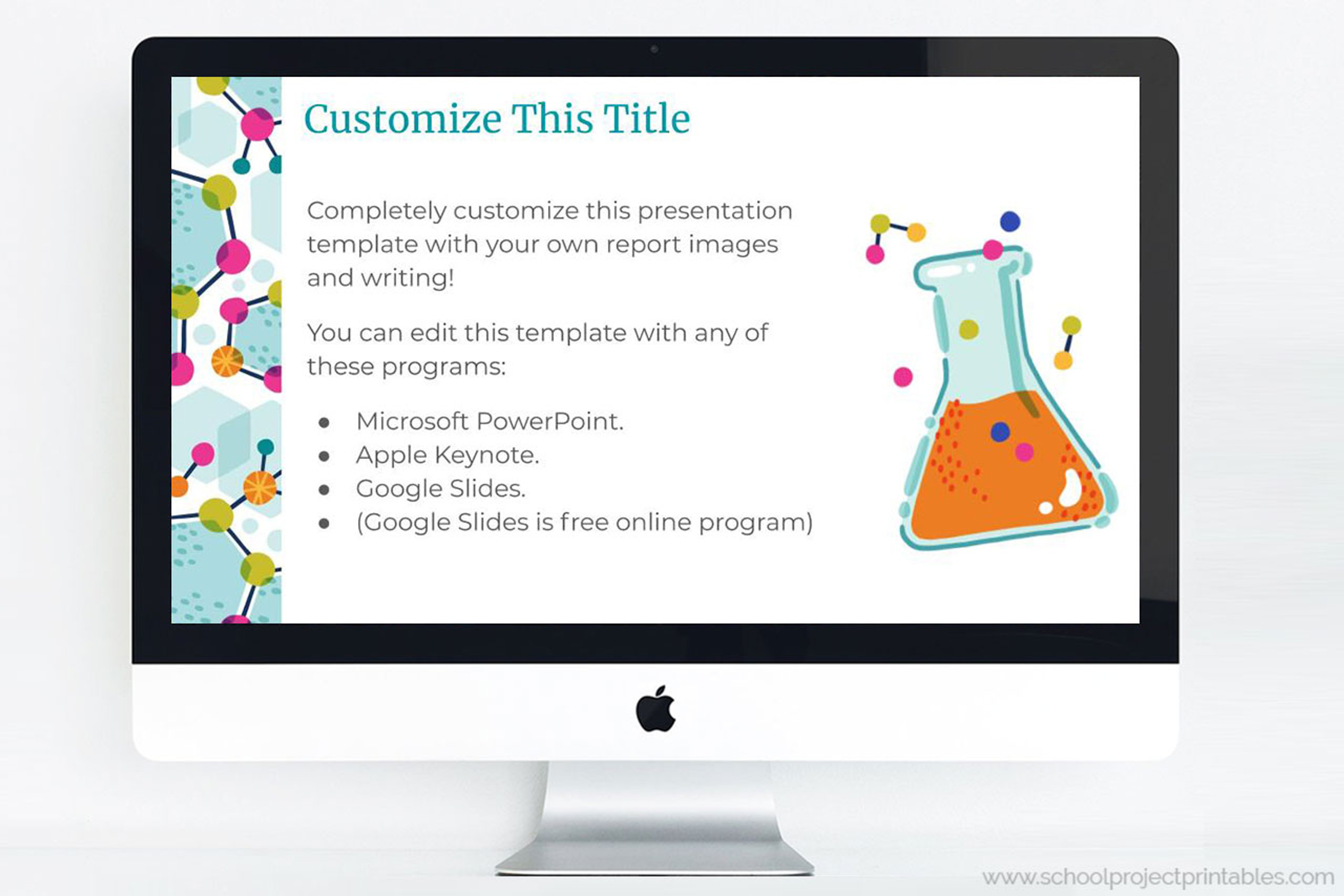 Chemistry Science Fair PowerPoint Template Theme School Project