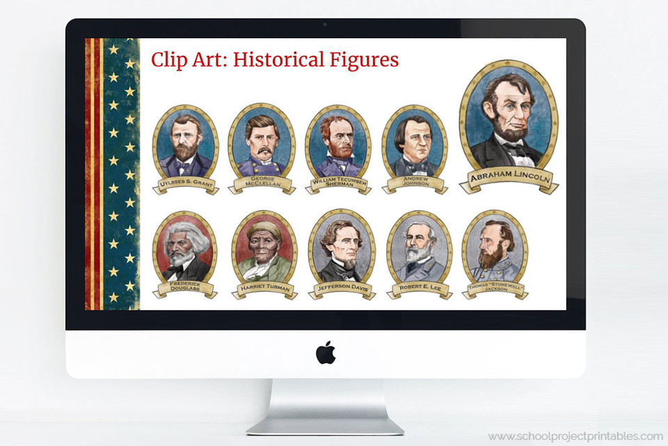 American Civil War PowerPoint Template Theme (Download) School