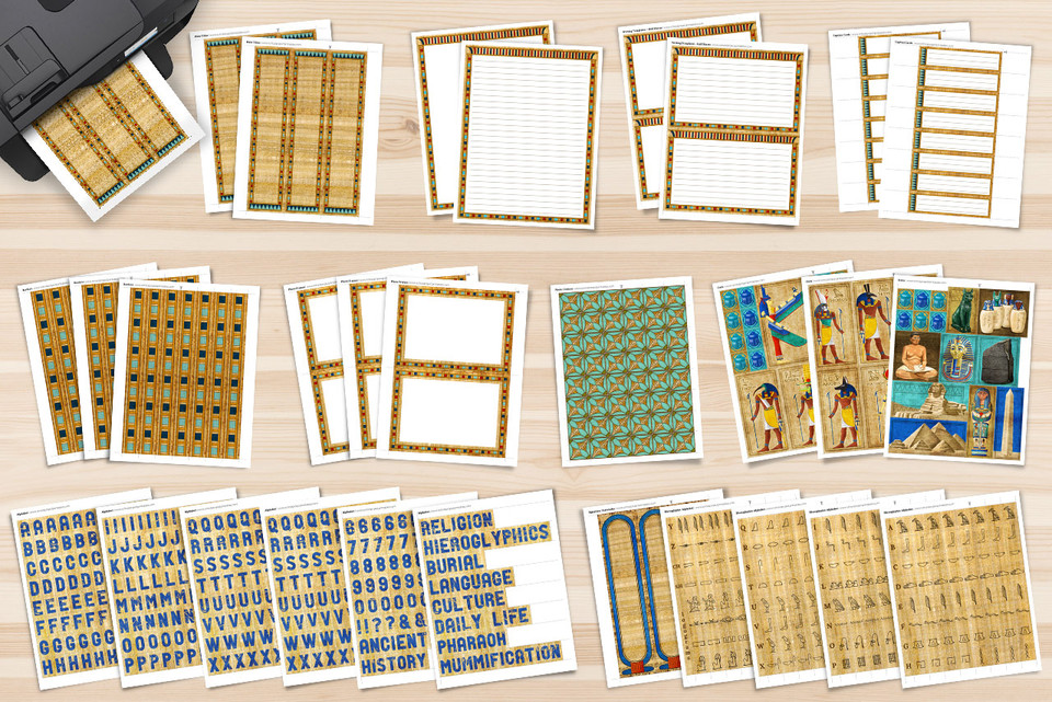 Ancient Egypt Project Display Board Poster Kit (Printable) - School ...