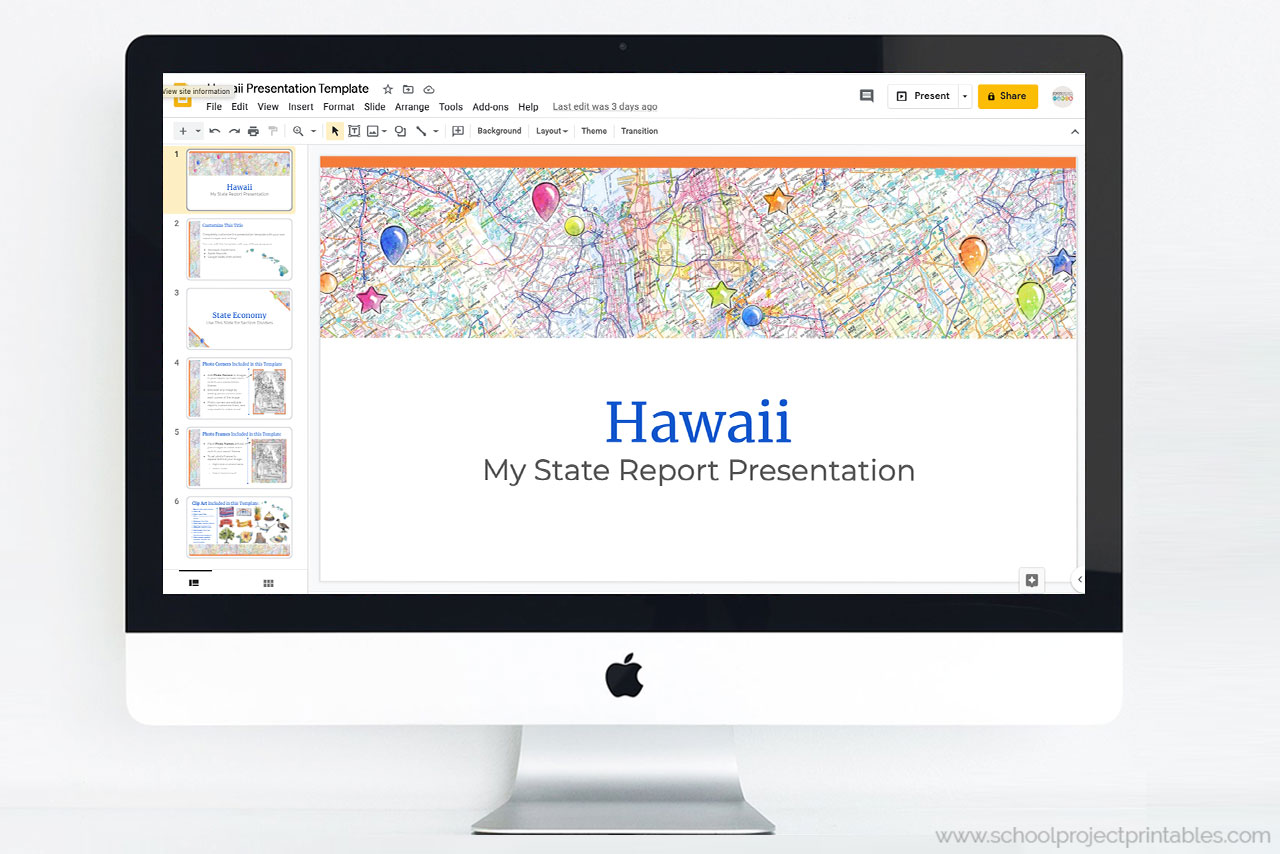 hawaiian theme powerpoint template