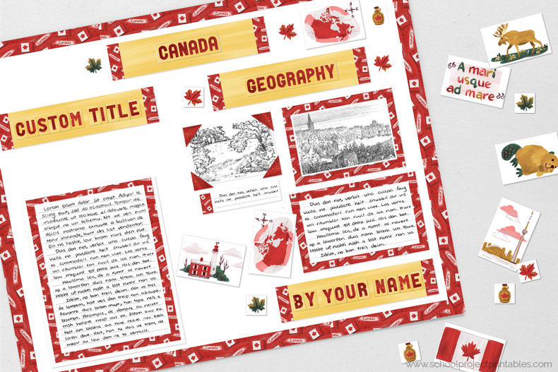 Printable clip are for Canada reports.