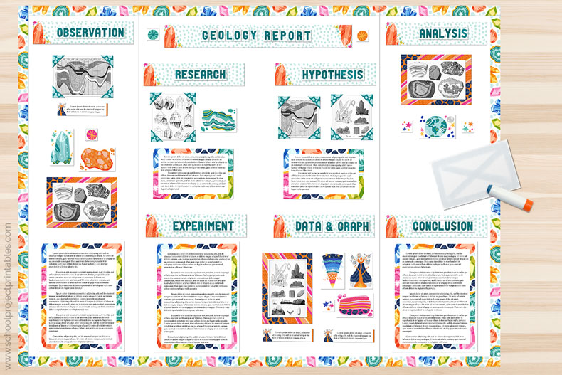  Glenmal 50 Sheets Science Fair Display Boards Project