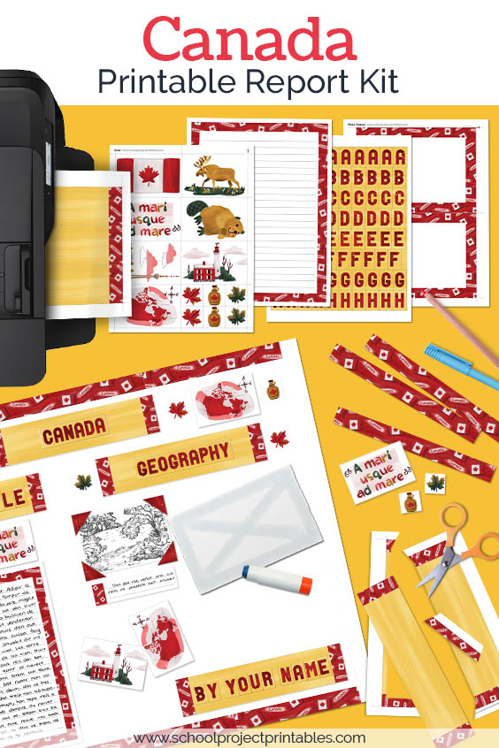 Printable kit for Canada projects.