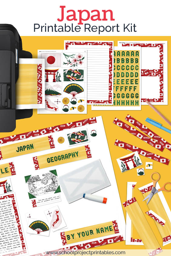 Printable kit for Japan projects.