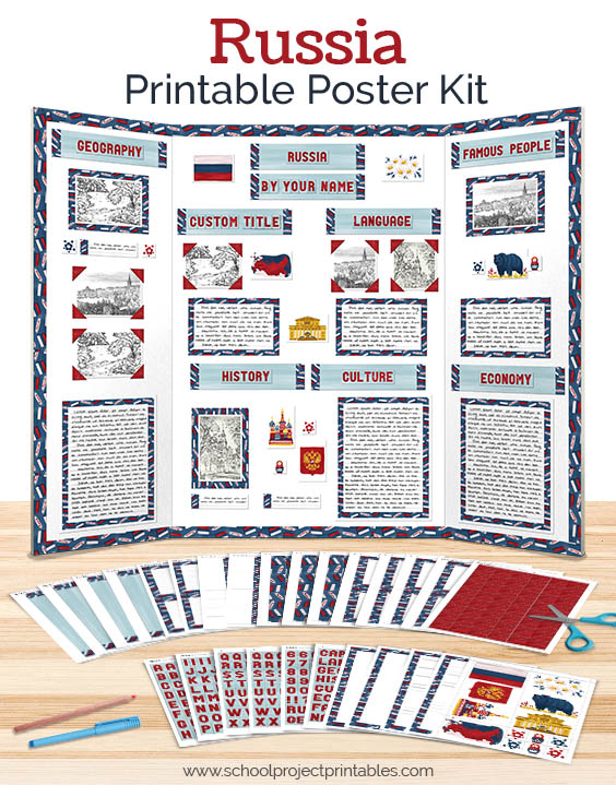 Printable kit for Russia projects.