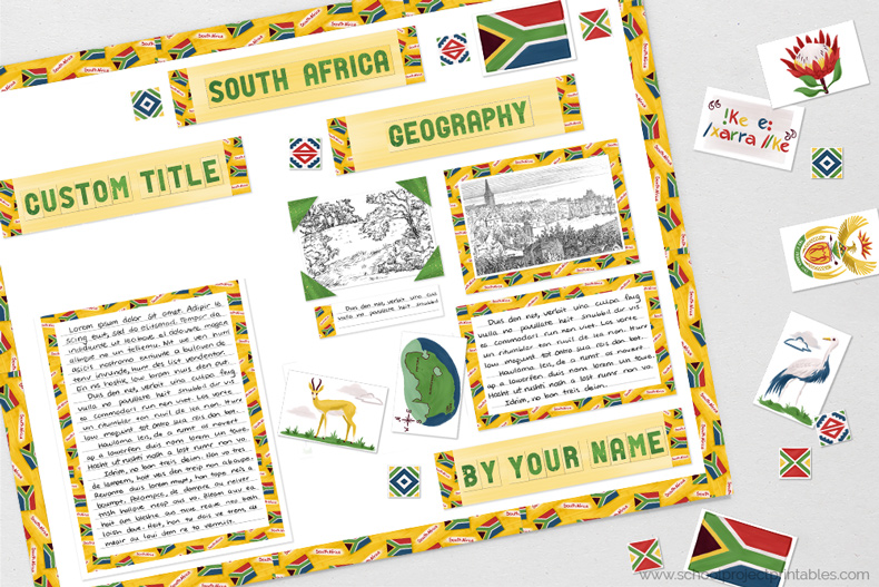 Printable clip are for South Africa reports.