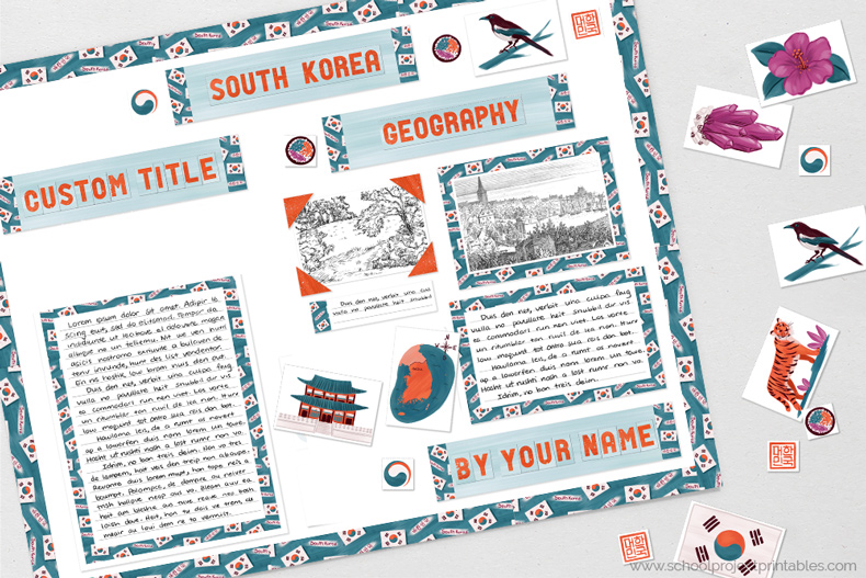 Printable clip are for South Korea reports.