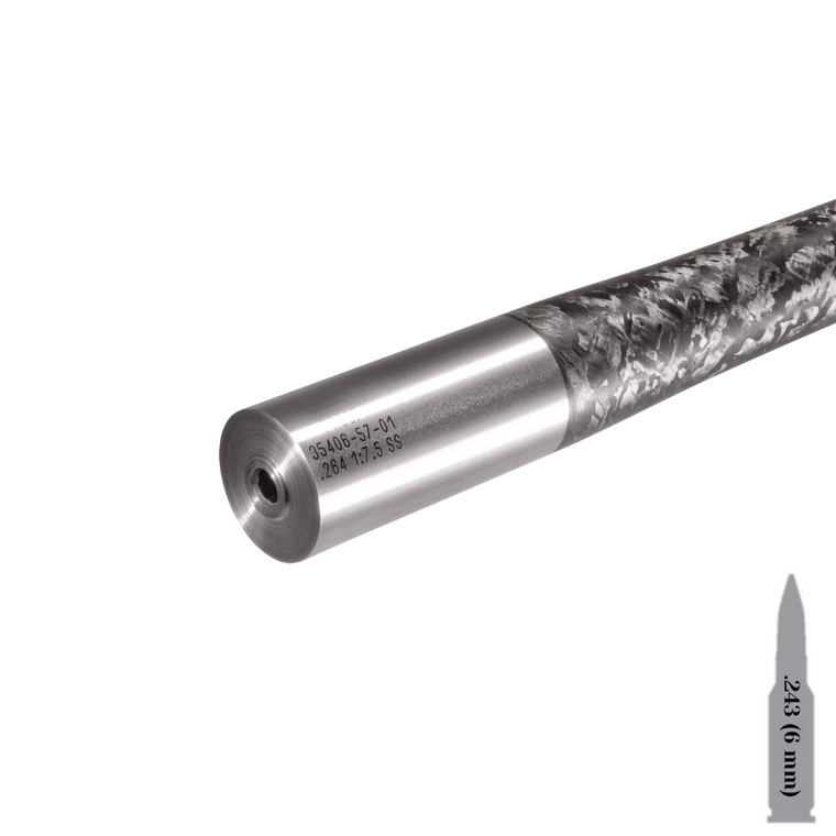 Proof Research Carbon Fiber Barrel - Proof Tikka Blank Barrel .243 (6mm) 24" 1:7.5 Sendero 1.13 Breech