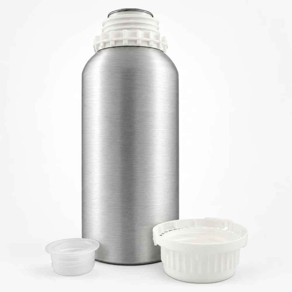 16 fl oz Aluminum Bottle with Plug and Cap