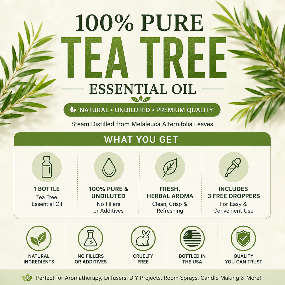 100% Tea Tree Essential Oil