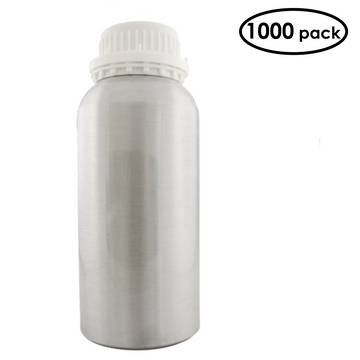 1000 - 16 oz Aluminum Bottles with Plug and Cap - Free Shipping Lower 48 US States