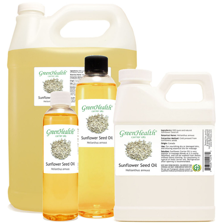 Sunflower Seed Oil 1oz 2oz 4oz 8oz 16oz 32oz 1gallon