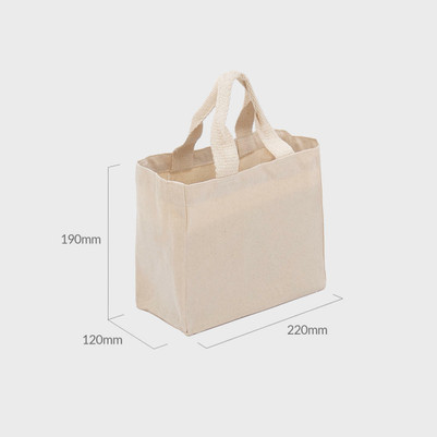 Personalised Mini Natural 10oz Recycled Cotton Bag CM22NA-P