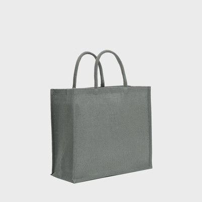 Large Grey Jute Shopping Bag pk 10 JS40GY